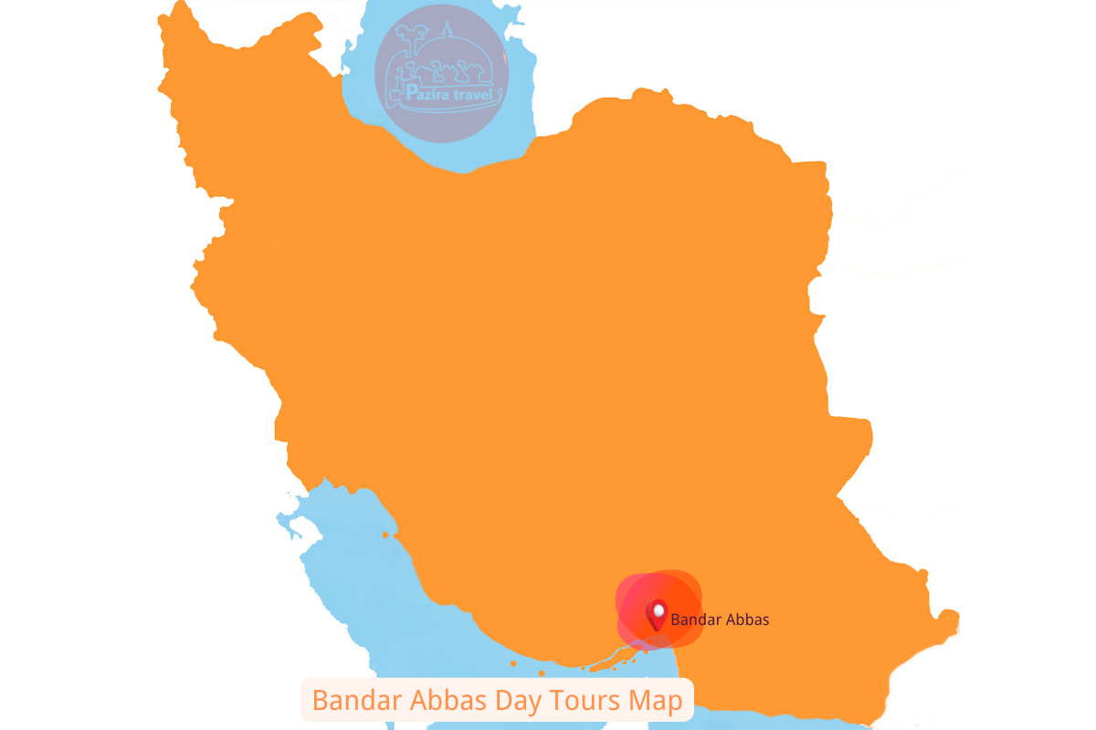 ¡Explora la ruta de viajes de Irán Bandar Abbas en el mapa!
